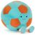 Variation Bleu, orange du produit Peluche Amuseable Jellycat Football (27 cm) de la marque Jellycat