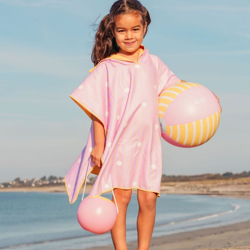 Poncho de plage Rose Banana (60 x 60 cm) Quut Ambiance 2