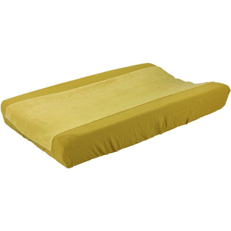Housse de matelas à langer Bliss jaune moutarde (72 x 42,5 cm) Les Rêves d'Anaïs