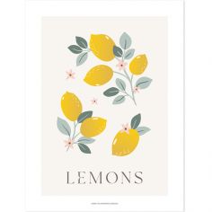 Affiche citrons Lemons (30 x 40 cm)