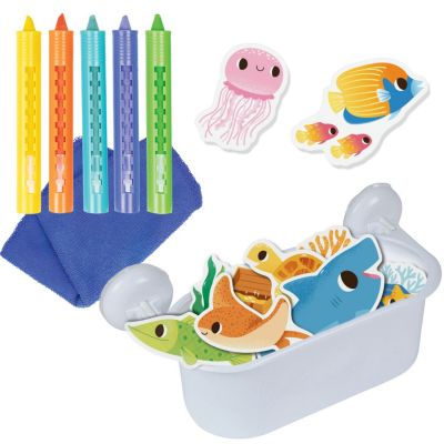Coffret rangement et histoires de l’Océan pour le bain