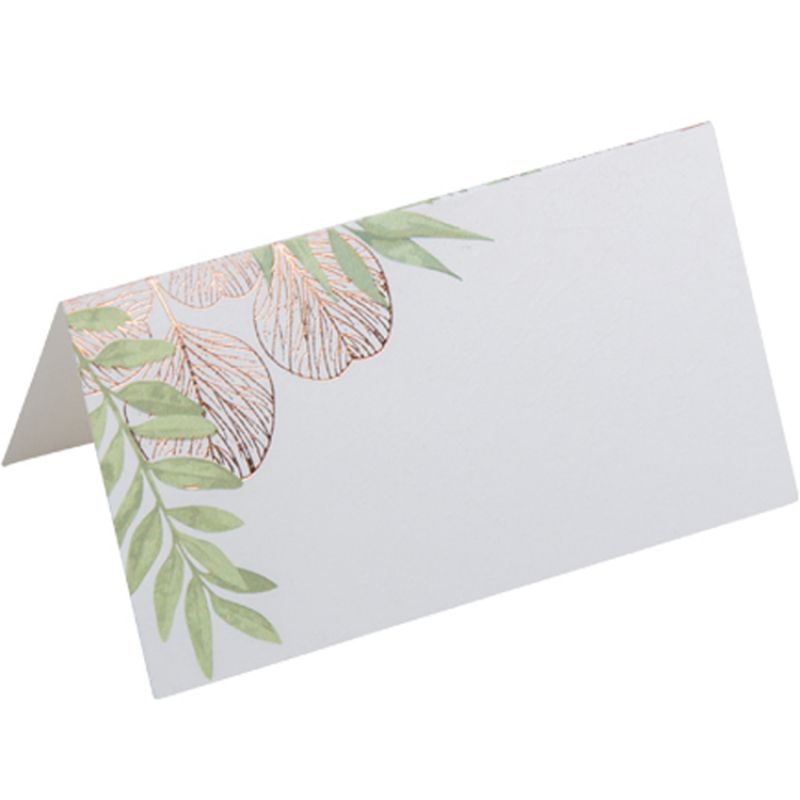 Lot de 10 marque places Botanique rose gold Arty Fêtes Factory