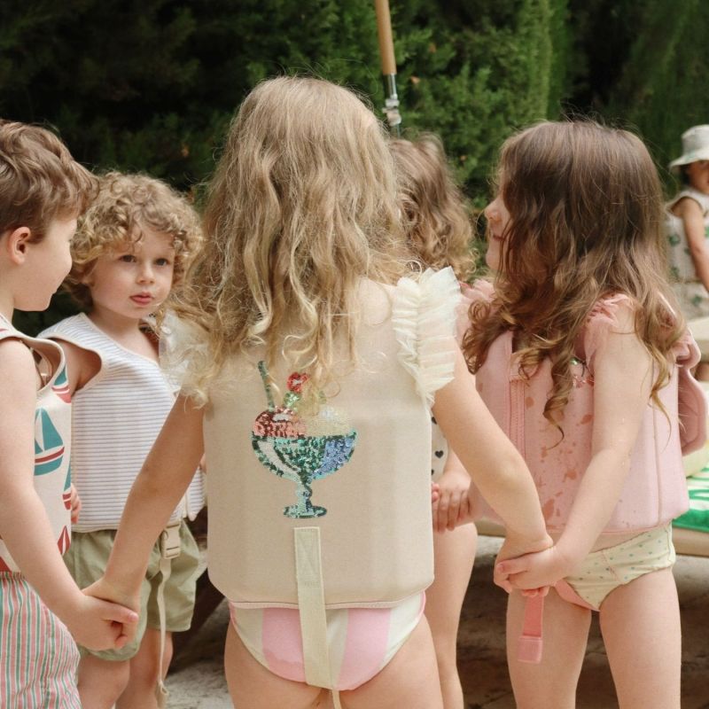Gilet de natation Piper Powder pink (1-2 ans) Konges Sløjd Ambiance 6