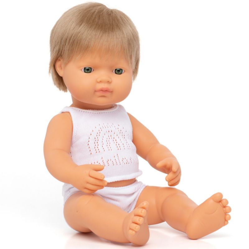 Poupée bébé garçon européen (38 cm) Miniland