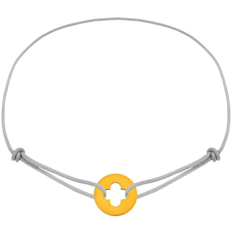 Mini bijou croix romane sur cordon (or jaune 18 carats) Maison La Couronne