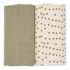Lot de 2 langes caramel (60 x 60 cm) - Lässig 