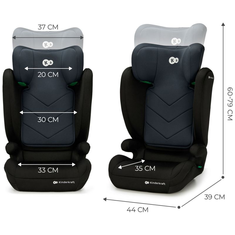 Siège auto évolutif I-Spark i-Size Black (groupe 2-3) Kinderkraft Produit 8