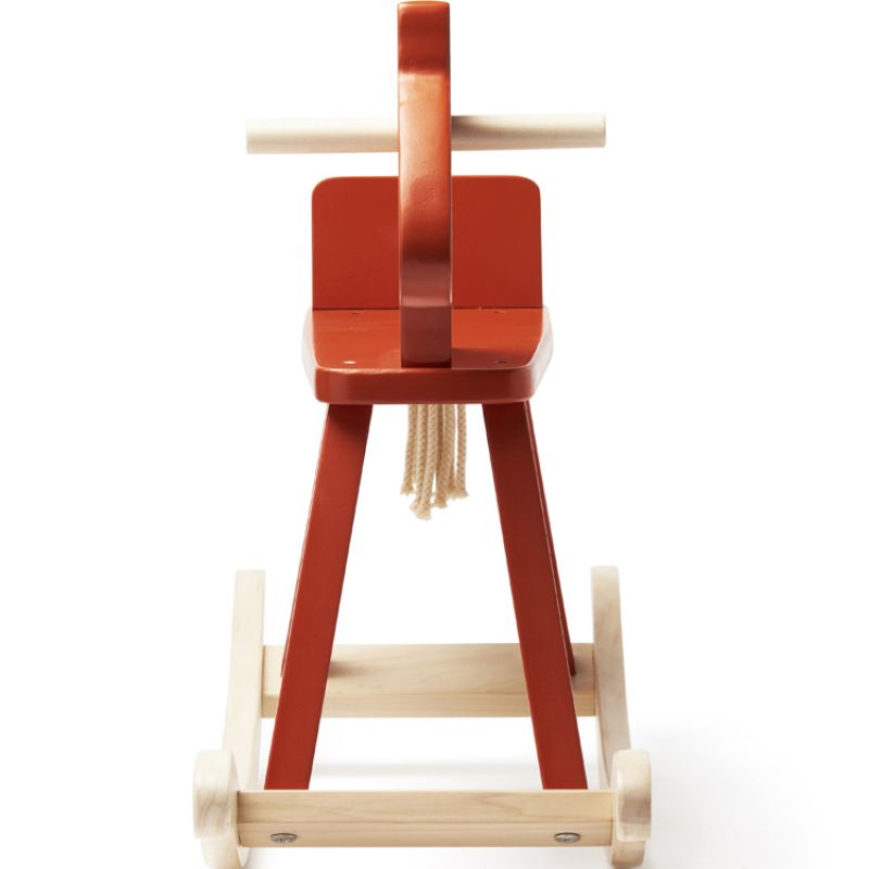 Cheval à bascule rouge orangé Carl Larsson - Reconditionné Kid's Concept Produit 5