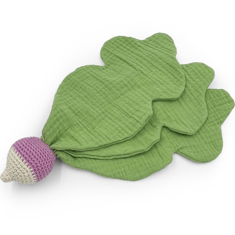 Doudou plat en coton bio radis MyuM
