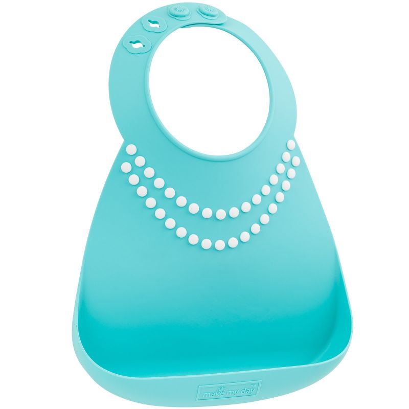 Bavoir silicone à poche Collier de perles chic Make My Day