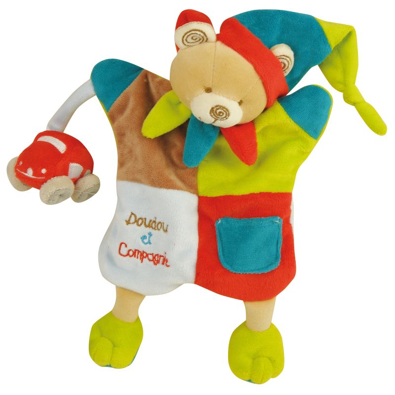 Doudou marionnette Mirou l'ours Doudou et Compagnie