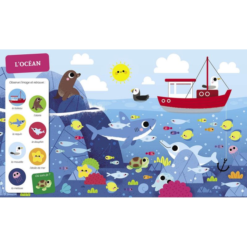 Livre Cherche et trouve des tout-petits Tous à l'eau ! Auzou Editions Produit ouvert 4