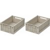 Lot de 2 caisses de rangement Weston S Sandy Liewood Produit 1