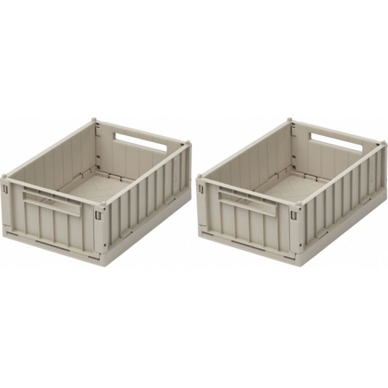 Lot de 2 caisses de rangement Weston S Sandy Liewood Produit 1