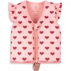Gilet de natation Avery Amour rose (1-2 ans) - Konges Slojd