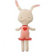 Peluche en tricot lapin Rita (33 cm)  par Hoppa