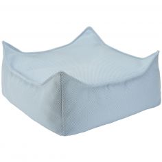 Pouf Ottoman Square Azure Outdoor - Wigiwama