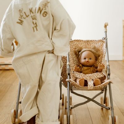 Poussette pour poupée Gaze Léopard