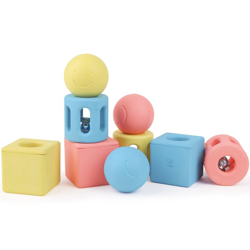 Blocs de construction hochets d'activités (9 pièces) Hape