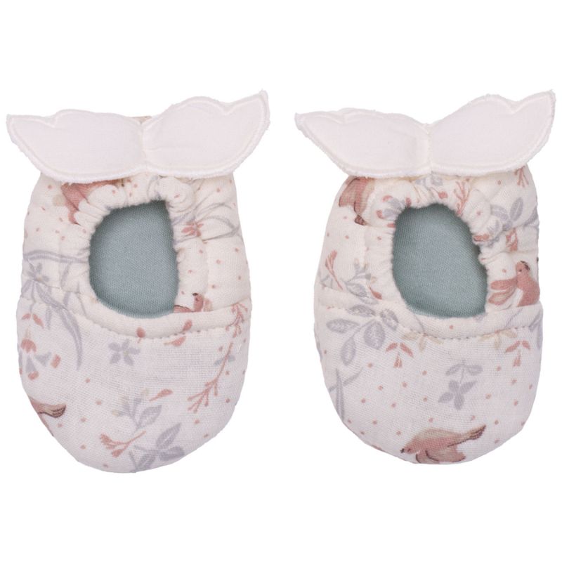 Chaussons avec ailes d'ange gaze de coton jardin enchanté (0-6 mois) BB & Co Produit 1