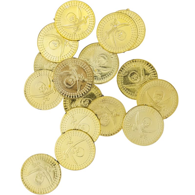 Lot de 24 pièces d'or Pirate Arty Fêtes Factory