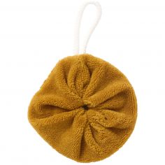 Fleur de douche enfant en éponge bambou havane - BB & Co