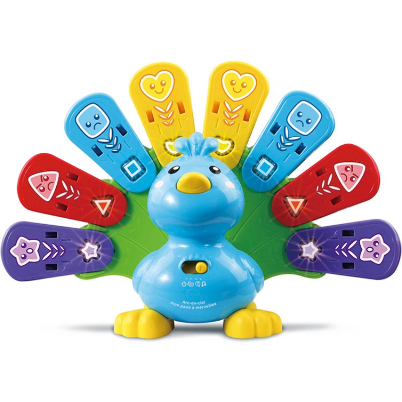 Jeu intéractif Arc-en-ciel mon paon à merveilles VTech
