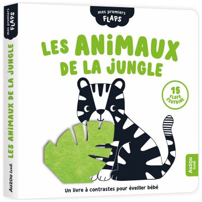 Livre Mes premiers flaps Les animaux de la jungle Auzou Editions