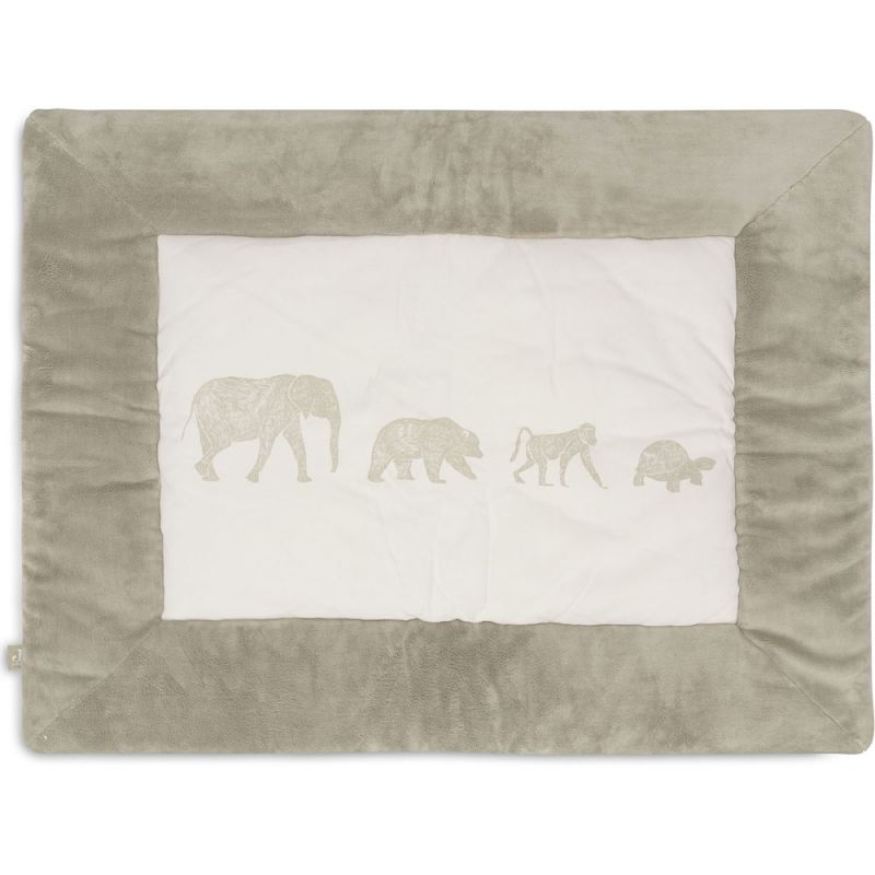 Tapis de jeu Animals Olive Green (75 x 95 cm) Jollein