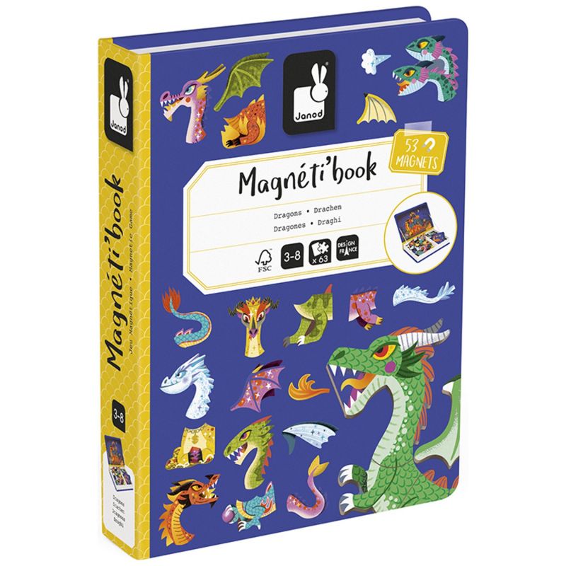 Jeu magnétique magneti'Book Dragons Janod Produit 2