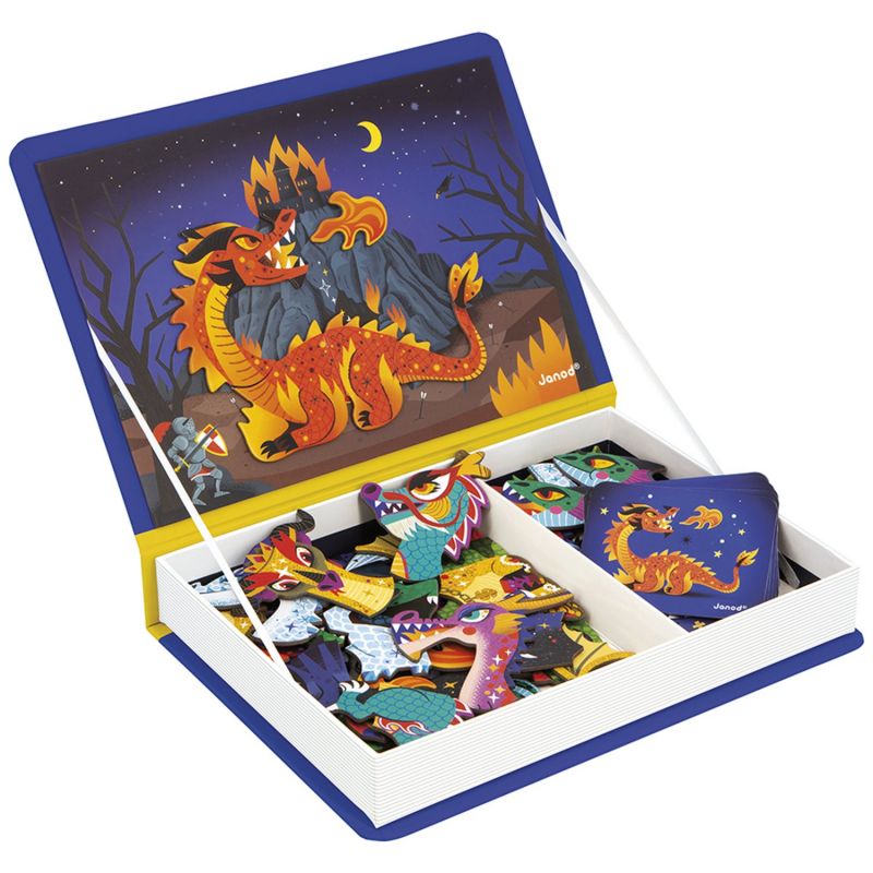 Jeu magnétique magneti'Book Dragons Janod Produit ouvert 3