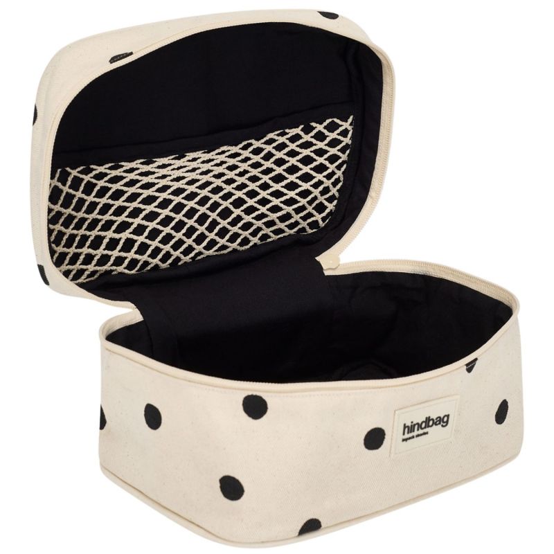 Vanity Gaspard Pois Ecru Hindbag Produit ouvert 5