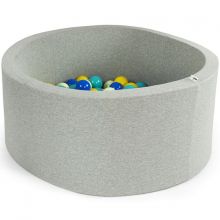 Piscine à balles ronde gris clair personnalisable (90 x 30 cm)  par Misioo