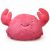 Variation Rouge corail du produit Peluche veilleuse Théo le crabe de la marque Atelier Pierre Junior