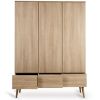 Armoire 3 portes Flow XL Honey Ash  par Quax