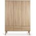 Armoire 3 portes Flow XL Honey Ash - Quax