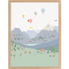 Affiche encadrée Montagne (30 x 40 cm)  par Mimi'lou