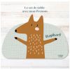 Set de table Renard Edgar personnalisable Charlie et Suzie Ambiance 1