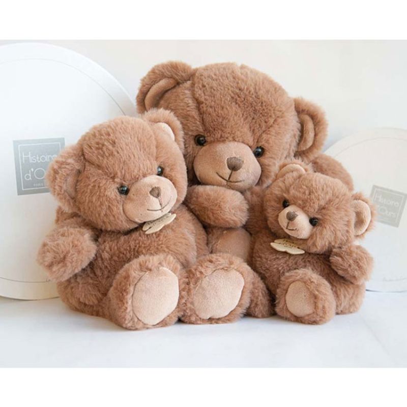 Image d'ambiance de présentation du produit Peluche géante ours Bellydou marron (60 cm) - Histoire d'Ours