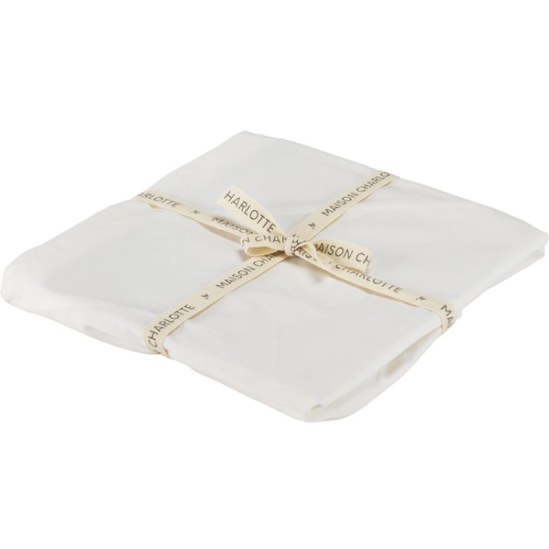 Drap housse écru  en coton bio Natural (70 x 140 cm) Maison Charlotte