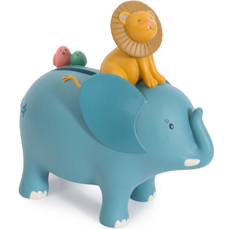 Tirelire savane Sous mon baobab (14 cm) Moulin Roty
