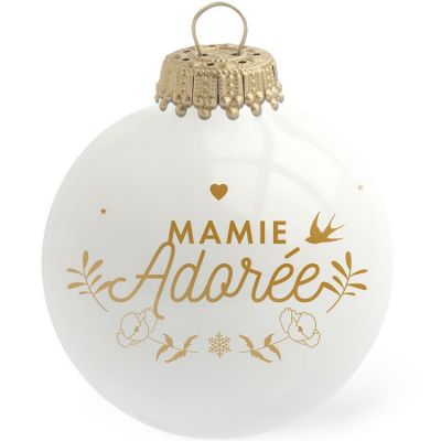 Boule de Noël Mamie Adorée  par Baubels