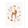 Affiche faon Sweet Fawn (30 x 40 cm) - Lilipinso