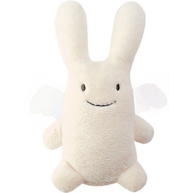 Ange lapin musical écru et pochette de rangement en coton (24 cm) Trousselier Produit 1