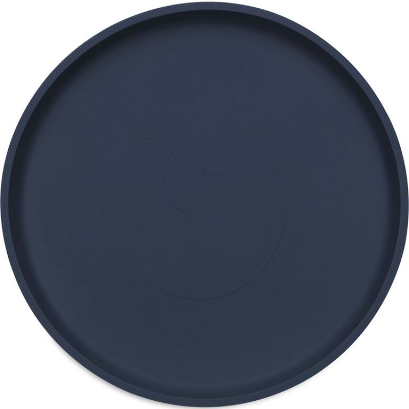 Assiette plate en silicone à ventouse Jeans Blue Jollein