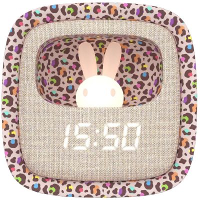 Réveil 2 en 1 Billy Rainbow Leopard MOB