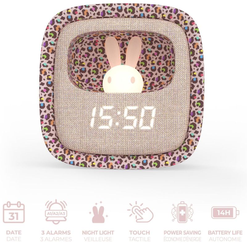 Réveil 2 en 1 Billy Rainbow Leopard MOB Produit 7