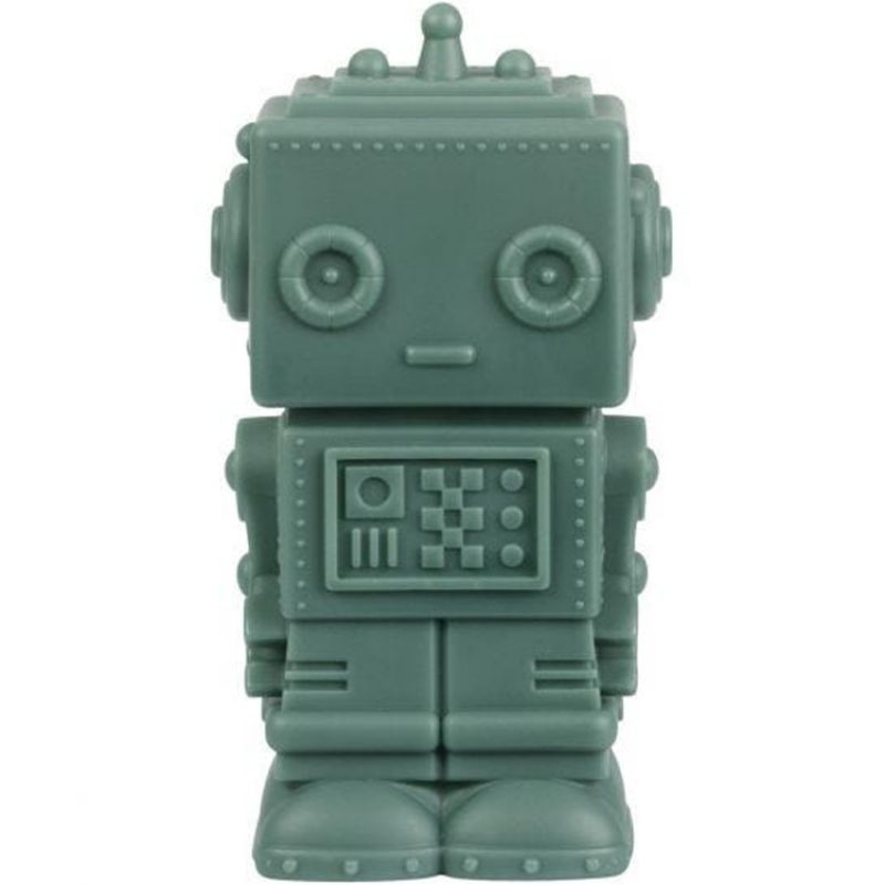 Tirelire Robot vert sauge foncé (15 cm) A Little Lovely Company