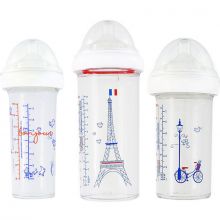 Lot de 3 biberons anti colique gigognes (360 ml et 210 ml)  par Le Biberon Français