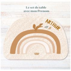 Set de table Rainbow Edgar personnalisable - Charlie et Suzie